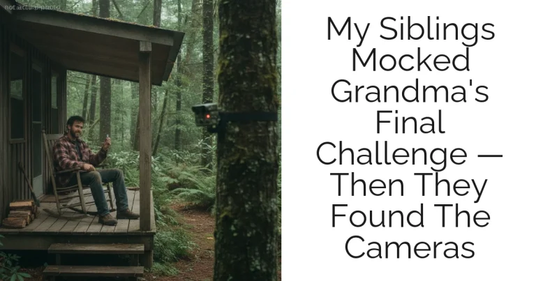 My Siblings Mocked Grandma's Final Challenge — Then They Found The Cameras