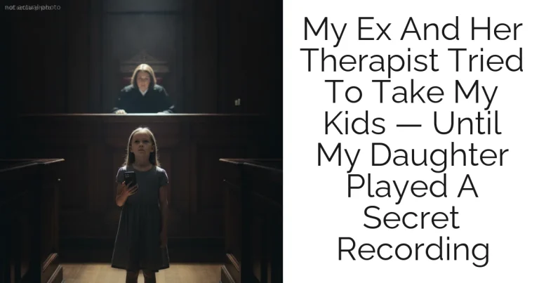 My Ex And Her Therapist Tried To Take My Kids — Until My Daughter Played A Secret Recording