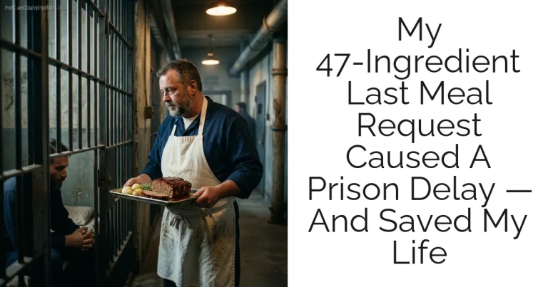 My 47-Ingredient Last Meal Request Caused A Prison Delay — And Saved My Life