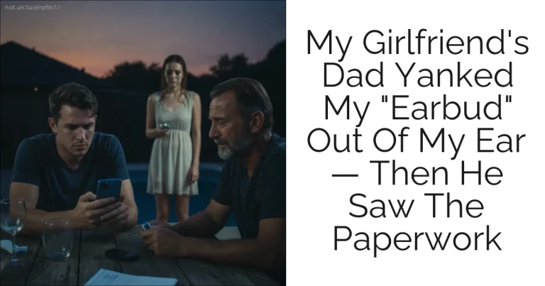My Girlfriend's Dad Yanked My "Earbud" Out Of My Ear — Then He Saw The Paperwork
