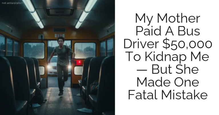 My Mother Paid A Bus Driver $50,000 To Kidnap Me — But She Made One Fatal Mistake
