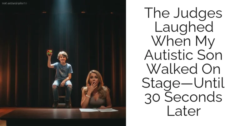 The Judges Laughed When My Autistic Son Walked On Stage—Until 30 Seconds Later