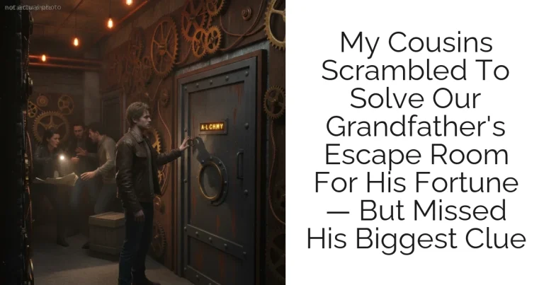 My Cousins Scrambled To Solve Our Grandfather's Escape Room For His Fortune — But Missed His Biggest Clue