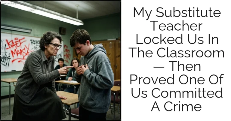 My Substitute Teacher Locked Us In The Classroom — Then Proved One Of Us Committed A Crime
