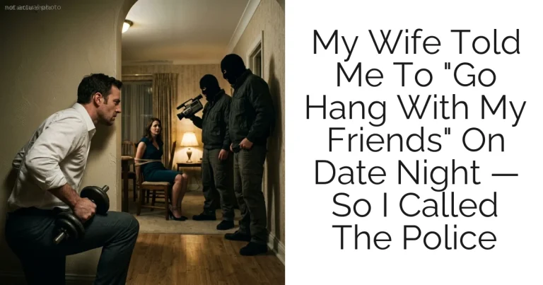 My Wife Told Me To "Go Hang With My Friends" On Date Night — So I Called The Police