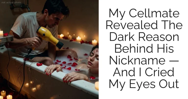 My Cellmate Revealed The Dark Reason Behind His Nickname — And I Cried My Eyes Out