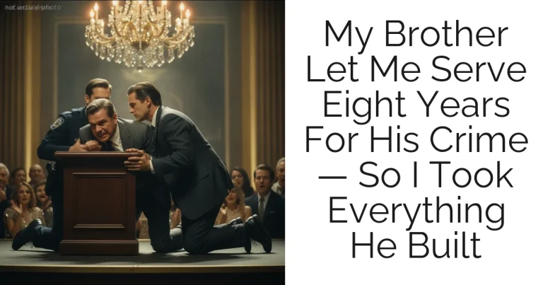 My Brother Let Me Serve Eight Years For His Crime — So I Took Everything He Built