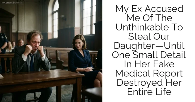 My Ex Accused Me Of The Unthinkable To Steal Our Daughter—Until One Small Detail In Her Fake Medical Report Destroyed Her Entire Life