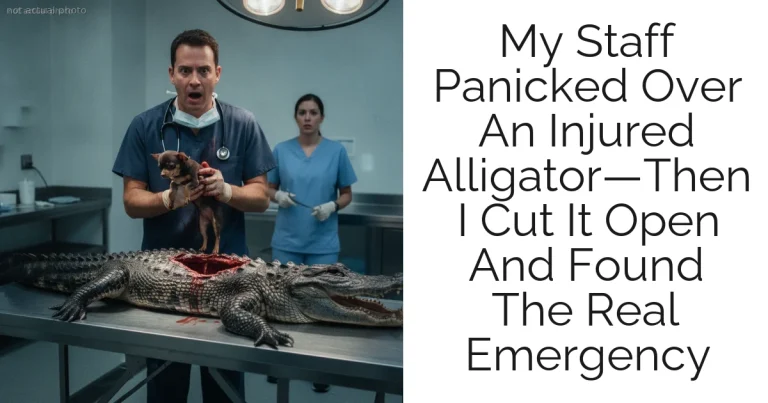 My Staff Panicked Over An Injured Alligator—Then I Cut It Open And Found The Real Emergency