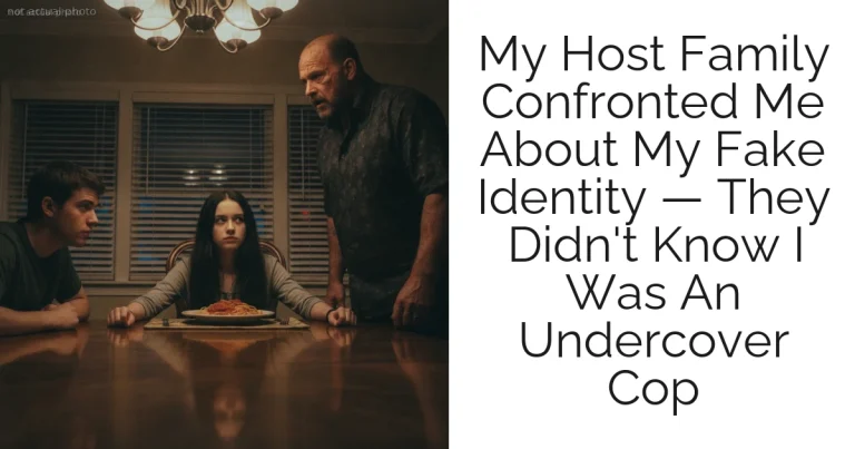My Host Family Confronted Me About My Fake Identity — They Didn't Know I Was An Undercover Cop