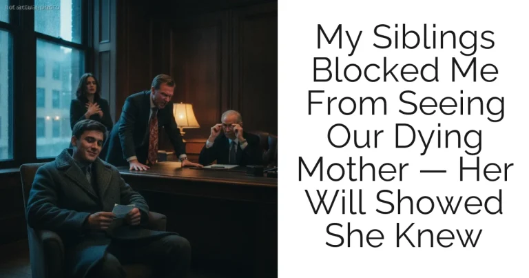 My Siblings Blocked Me From Seeing Our Dying Mother — Her Will Showed She Knew