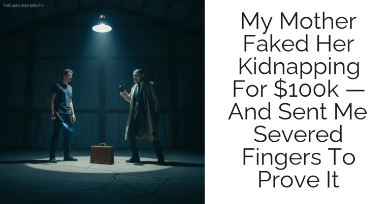 My Mother Faked Her Kidnapping For $100k — And Sent Me Severed Fingers To Prove It