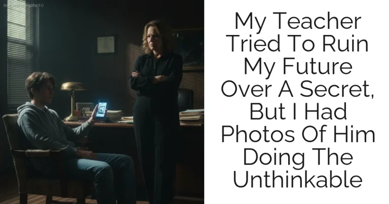 My Teacher Tried To Ruin My Future Over A Secret, But I Had Photos Of Him Doing The Unthinkable