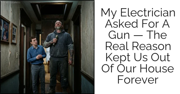 My Electrician Asked For A Gun — The Real Reason Kept Us Out Of Our House Forever