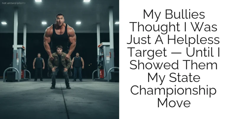 My Bullies Thought I Was Just A Helpless Target — Until I Showed Them My State Championship Move