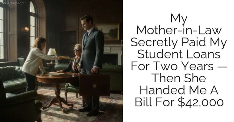My Mother-in-Law Secretly Paid My Student Loans For Two Years — Then She Handed Me A Bill For $42,000