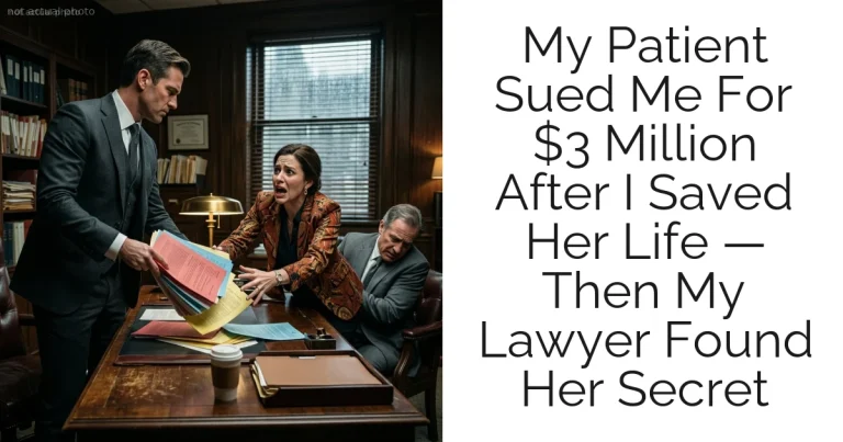 My Patient Sued Me For $3 Million After I Saved Her Life — Then My Lawyer Found Her Secret