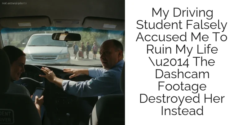 My Driving Student Falsely Accused Me To Ruin My Life u2014 The Dashcam Footage Destroyed Her Instead