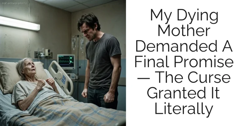 My Dying Mother Demanded A Final Promise — The Curse Granted It Literally