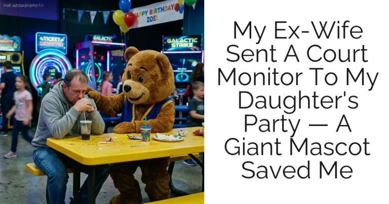 My Ex-Wife Sent A Court Monitor To My Daughter's Party — A Giant Mascot Saved Me