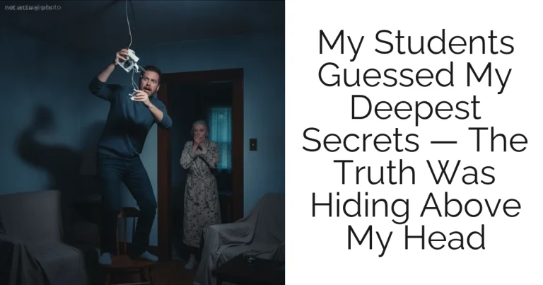 My Students Guessed My Deepest Secrets — The Truth Was Hiding Above My Head