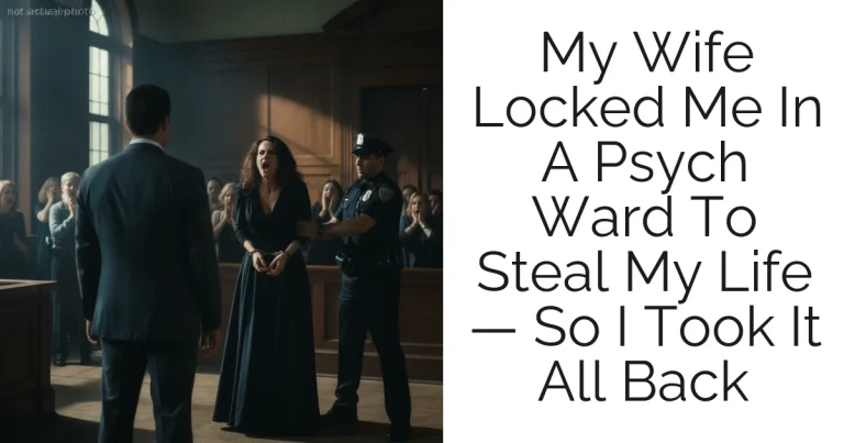 My Wife Locked Me In A Psych Ward To Steal My Life — So I Took It All Back