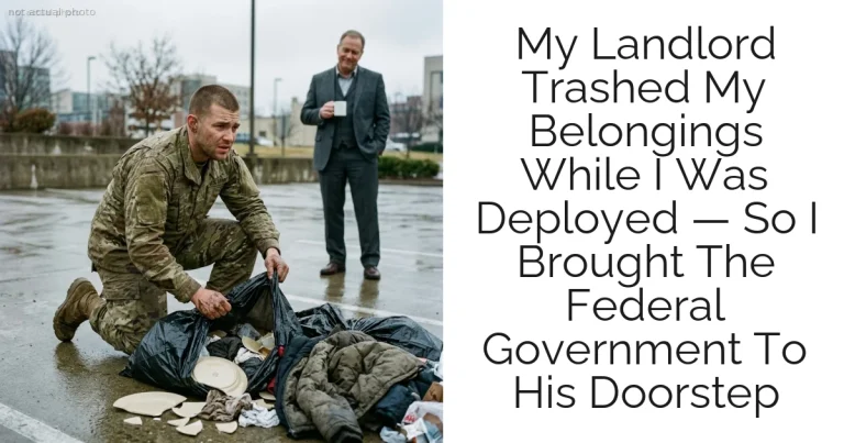 My Landlord Trashed My Belongings While I Was Deployed — So I Brought The Federal Government To His Doorstep