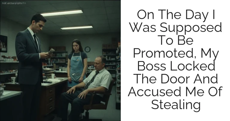 On The Day I Was Supposed To Be Promoted, My Boss Locked The Door And Accused Me Of Stealing