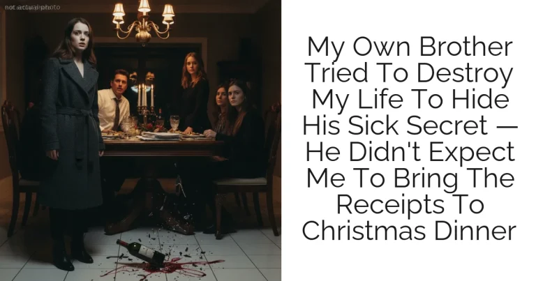 My Own Brother Tried To Destroy My Life To Hide His Sick Secret — He Didn't Expect Me To Bring The Receipts To Christmas Dinner