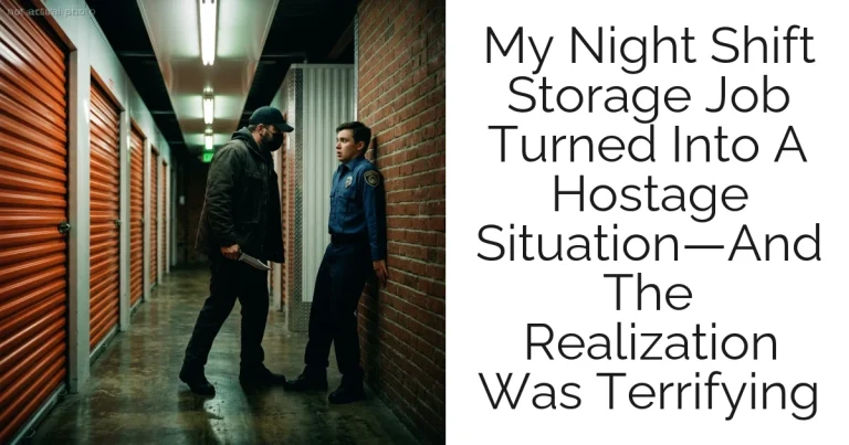 My Night Shift Storage Job Turned Into A Hostage Situation—And The Realization Was Terrifying