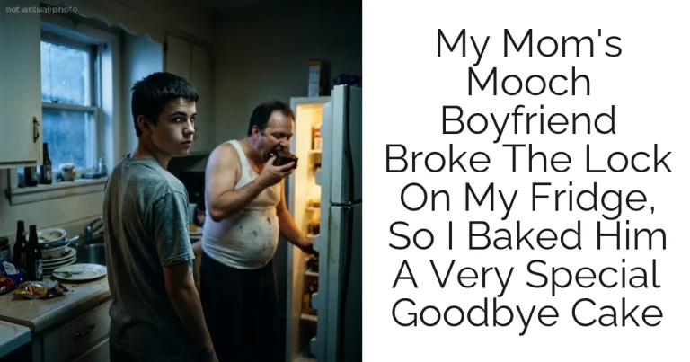 My Mom's Mooch Boyfriend Broke The Lock On My Fridge, So I Baked Him A Very Special Goodbye Cake