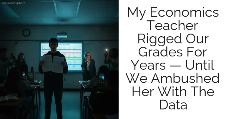 My Economics Teacher Rigged Our Grades For Years — Until We Ambushed Her With The Data