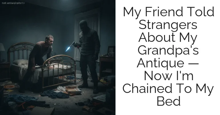 My Friend Told Strangers About My Grandpa's Antique — Now I'm Chained To My Bed