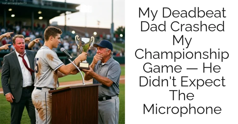 My Deadbeat Dad Crashed My Championship Game — He Didn't Expect The Microphone