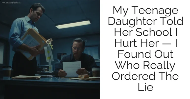 My Teenage Daughter Told Her School I Hurt Her — I Found Out Who Really Ordered The Lie