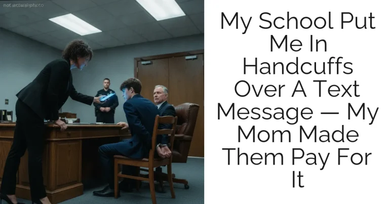 My School Put Me In Handcuffs Over A Text Message — My Mom Made Them Pay For It