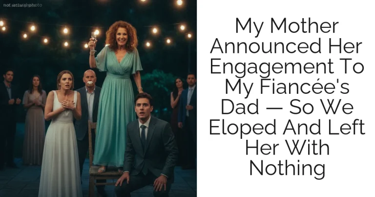 My Mother Announced Her Engagement To My Fiancée's Dad — So We Eloped And Left Her With Nothing