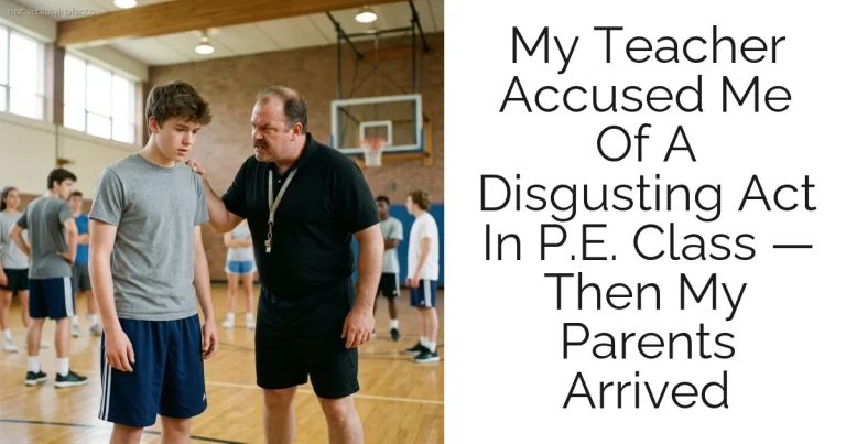 My Teacher Accused Me Of A Disgusting Act In P.E. Class — Then My Parents Arrived