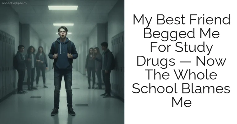 My Best Friend Begged Me For Study Drugs — Now The Whole School Blames Me