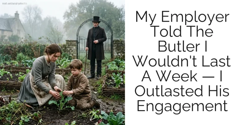 My Employer Told The Butler I Wouldn't Last A Week — I Outlasted His Engagement