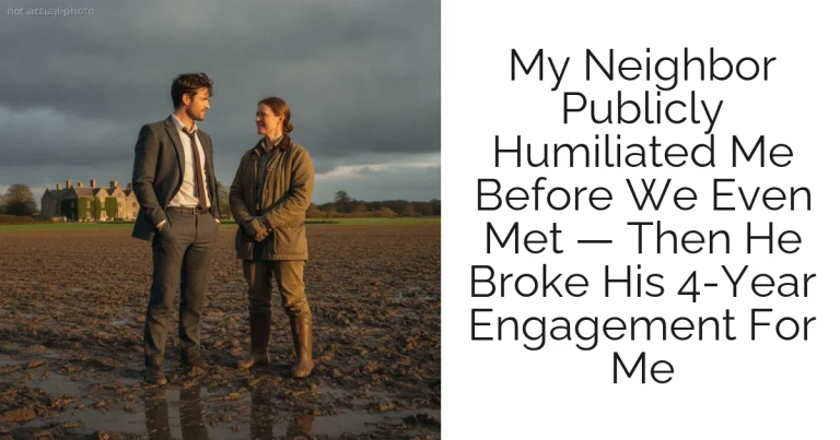 My Neighbor Publicly Humiliated Me Before We Even Met — Then He Broke His 4-Year Engagement For Me