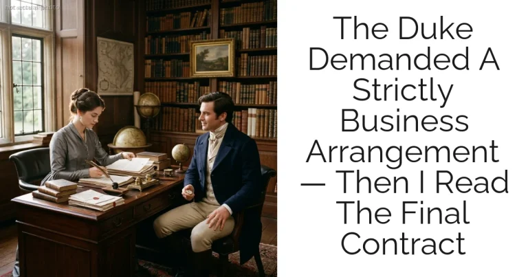 The Duke Demanded A Strictly Business Arrangement — Then I Read The Final Contract