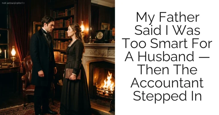 My Father Said I Was Too Smart For A Husband — Then The Accountant Stepped In