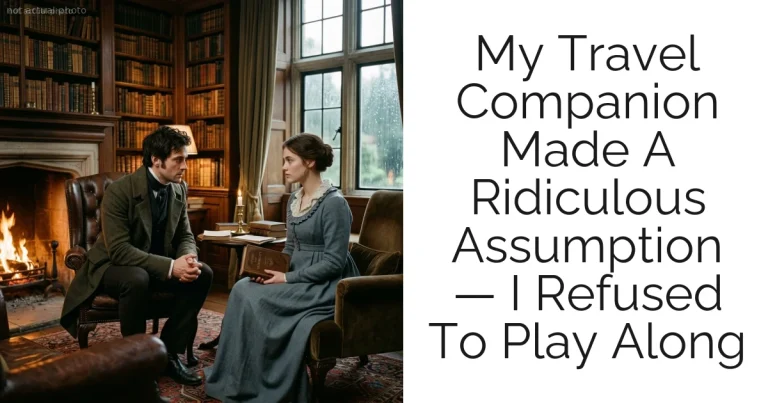 My Travel Companion Made A Ridiculous Assumption — I Refused To Play Along
