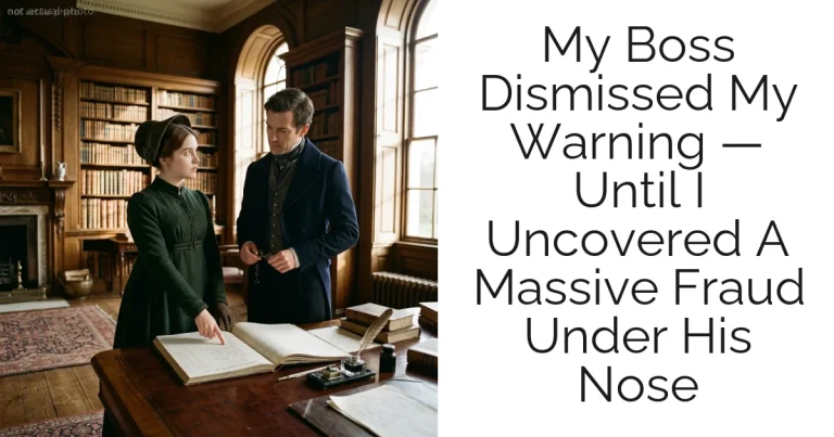 My Boss Dismissed My Warning — Until I Uncovered A Massive Fraud Under His Nose