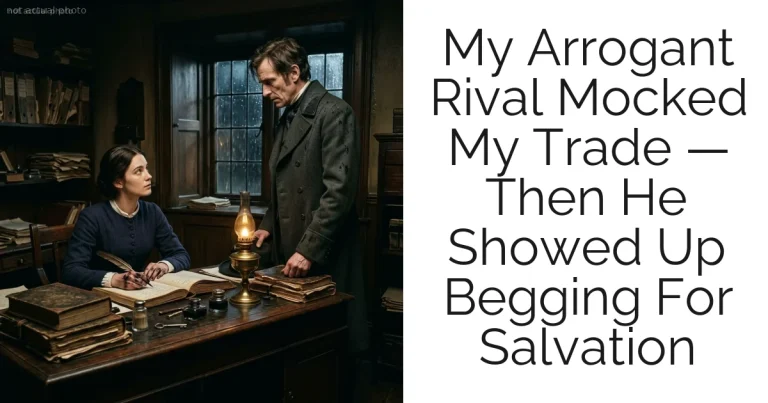 My Arrogant Rival Mocked My Trade — Then He Showed Up Begging For Salvation