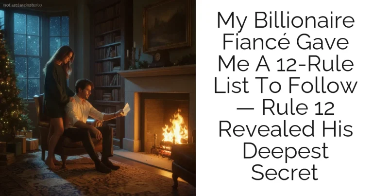 My Billionaire Fiancé Gave Me A 12-Rule List To Follow — Rule 12 Revealed His Deepest Secret