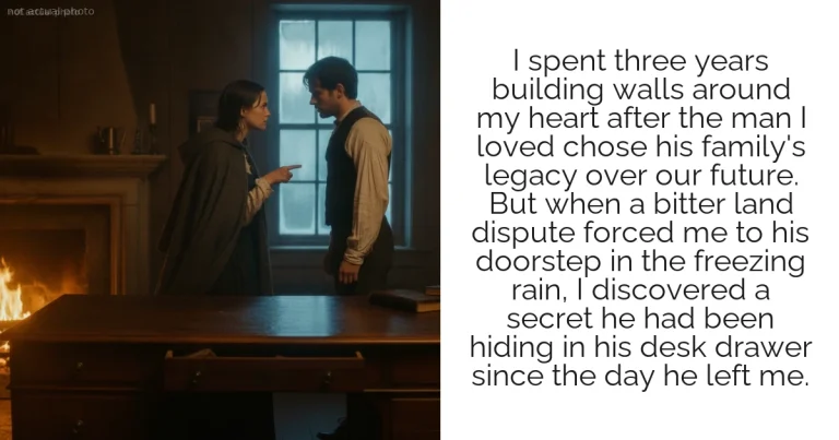 I spent three years building walls around my heart after the man I loved chose his family's legacy over our future. But when a bitter land dispute forced me to his doorstep in the freezing rain, I discovered a secret he had been hiding in his desk drawer since the day he left me.