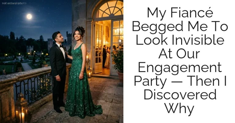 My Fiancé Begged Me To Look Invisible At Our Engagement Party — Then I Discovered Why