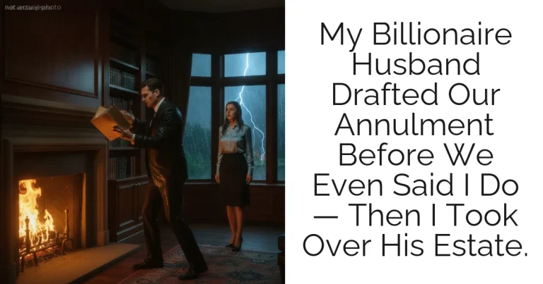 My Billionaire Husband Drafted Our Annulment Before We Even Said I Do — Then I Took Over His Estate.